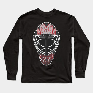 Devon Levi Sabres Goalie Mask Long Sleeve T-Shirt